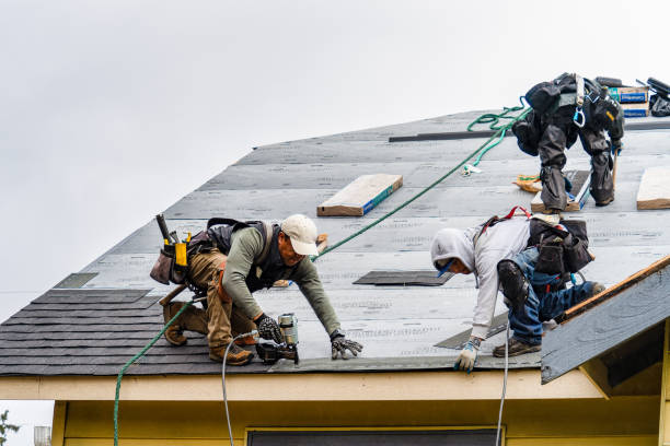Professional Gutter Installation technician working in Beaman, IA